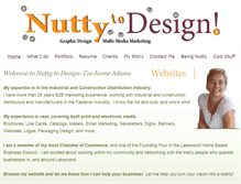 Tablet Screenshot of nuttytodesign.com